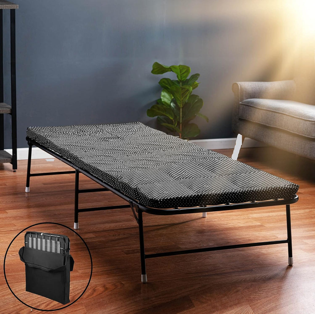 Folding Bed with Memory Foam Mattress and Carrying Bag O614