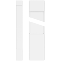 Plain PVC Pilaster with Standard Capital & Base (Pair) A817