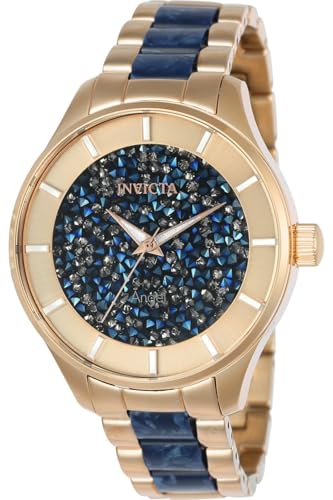 Stainless Steel Quartz Watch with Stainless-Steel Strap, Two Tone U3855