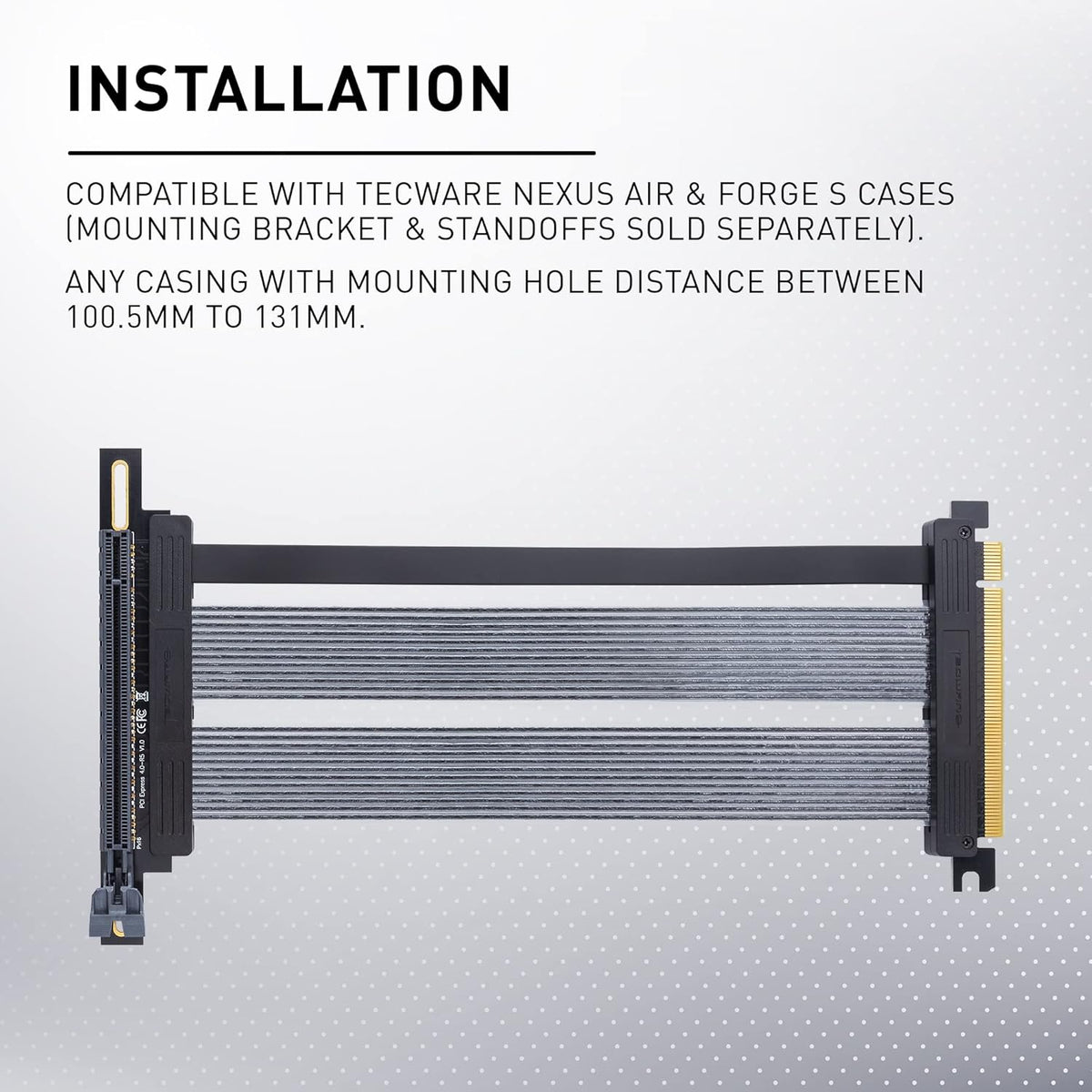 PCIE 4.0 Right Angle Riser Extension Cable I6376