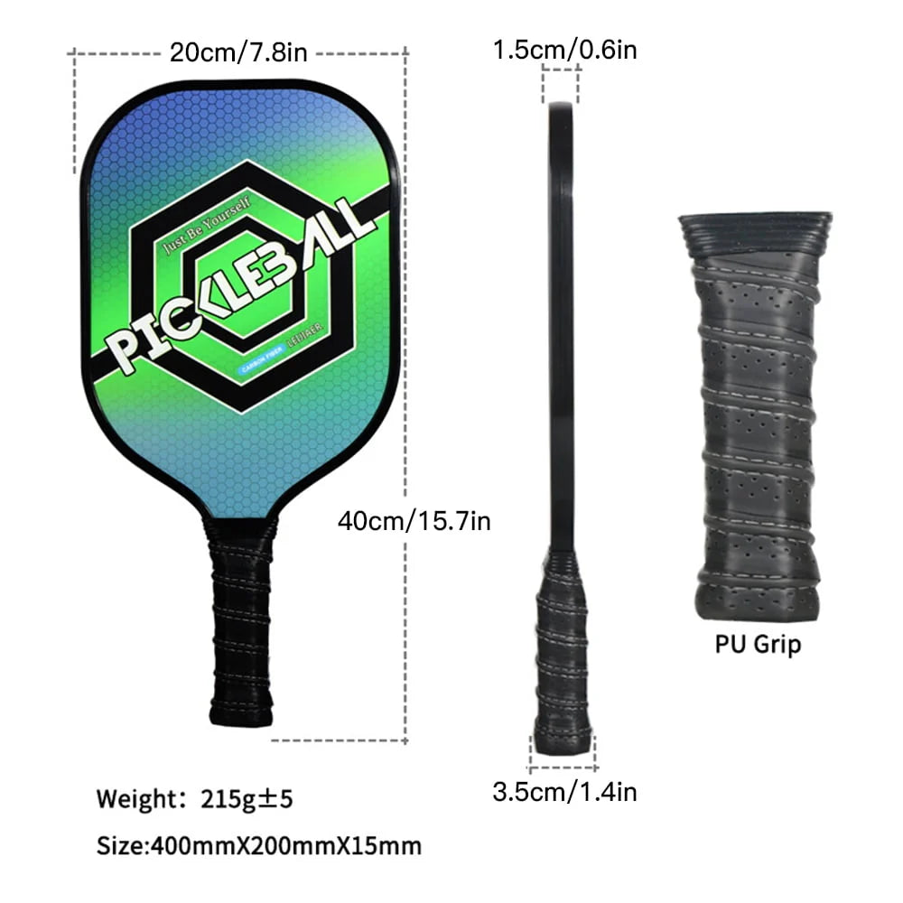 Ultralight Carbon Fiber Pickleball Paddle and Ball Set K314172