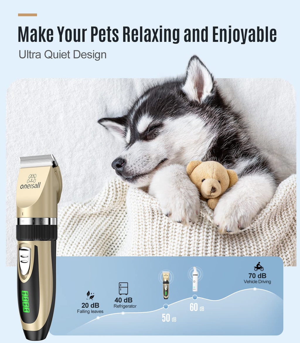 2 in 1 Cordless Dog Clippers and Paw Trimmer Kit A535