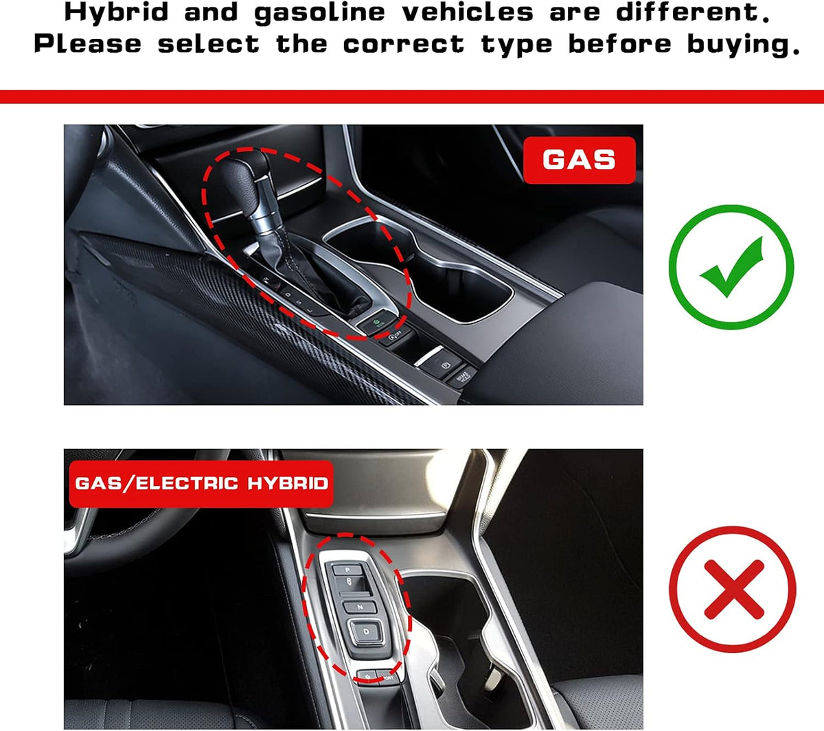 Interior Gear Shift Box Water Cup Holder Panel Cover Trim ABS Carbon Fiber Style H23977