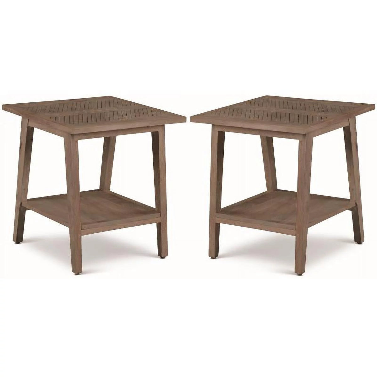 Wood Square End Table Set of 2 Y2539