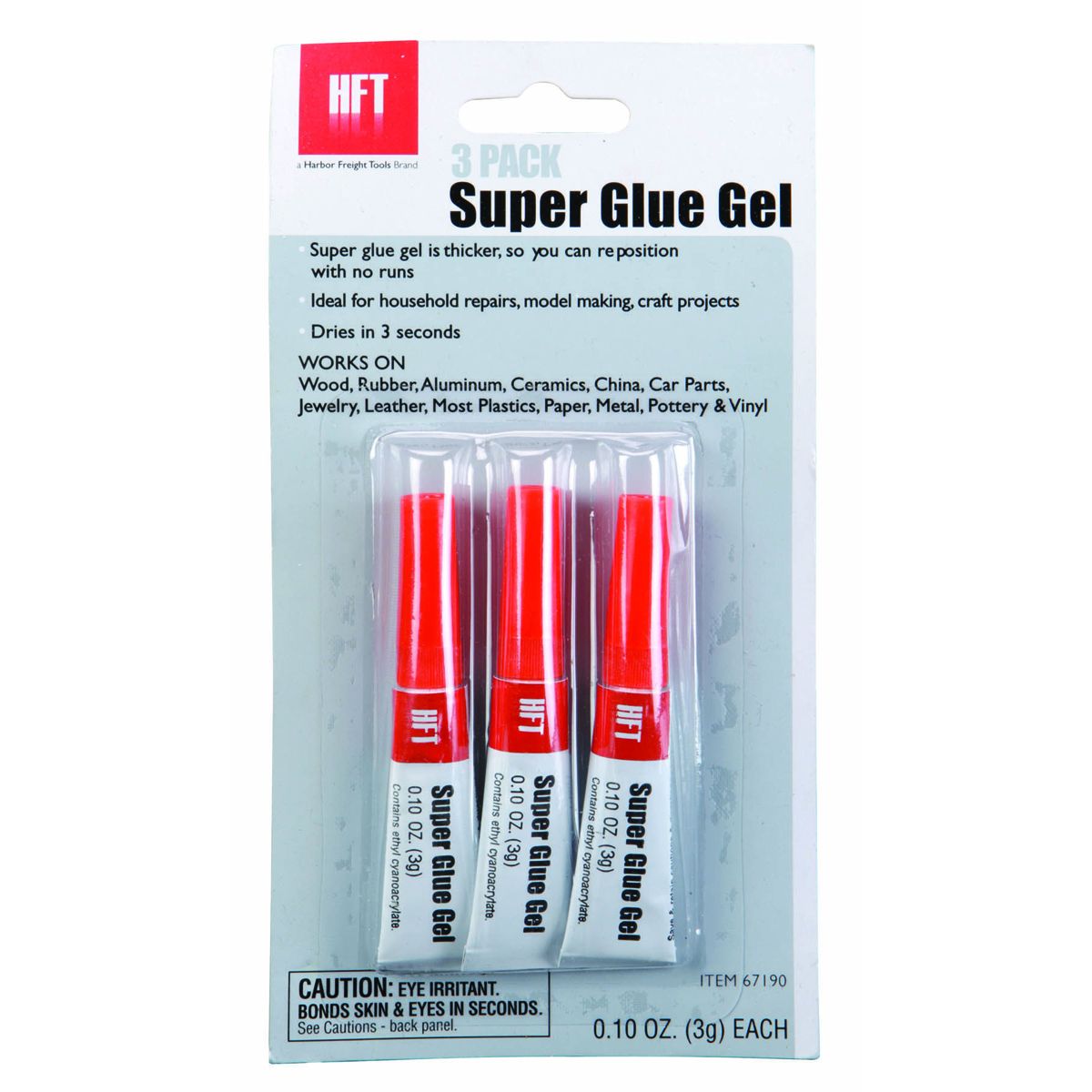 Super Glue Gel, 3 Pack Z82999