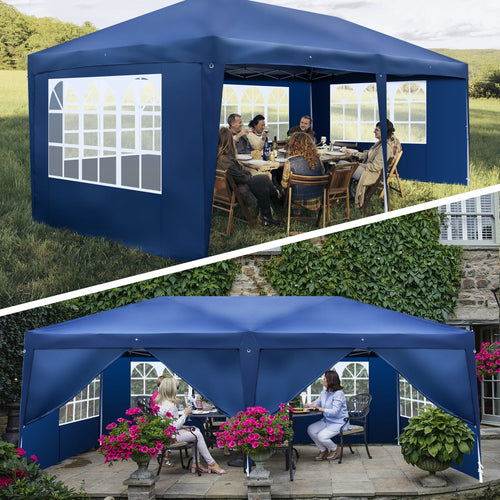 10' x 20' Pop Up Canopy Tent with 4 Side Walls S5359