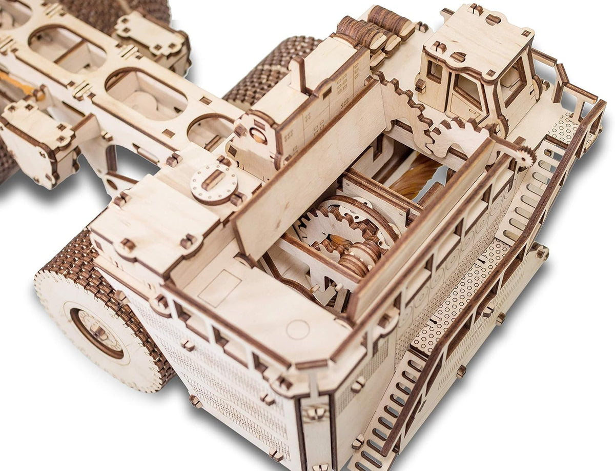 3D Puzzle Mechanical BELAZ 75710 Rubber Band Engine DIY Craft Set Pack of 2 U23261
