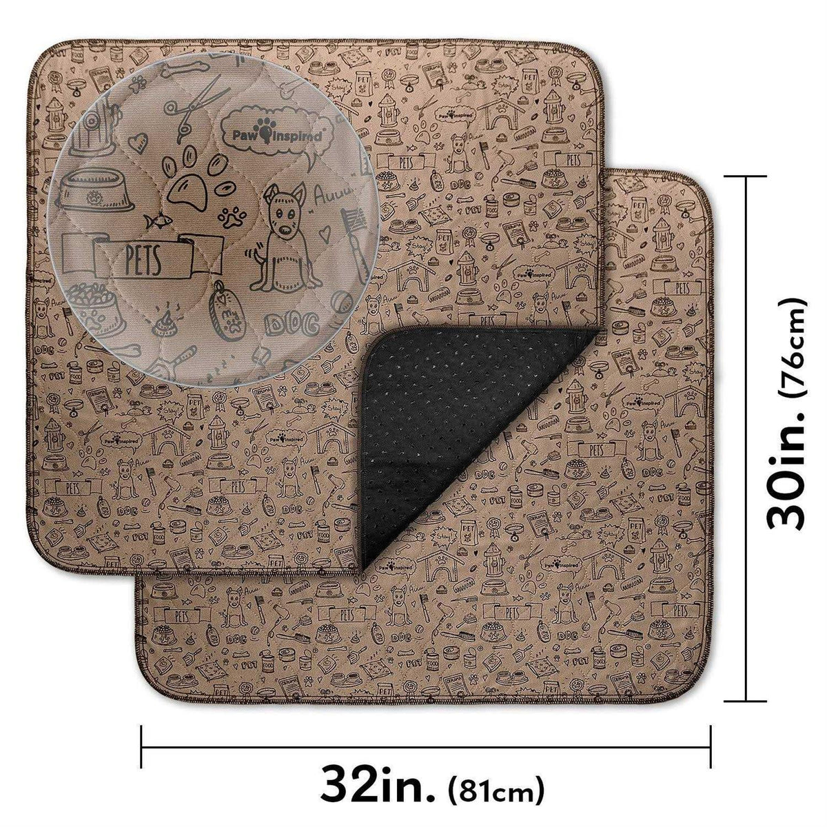 Washable Reusable Pee Pads for Dogs P6610