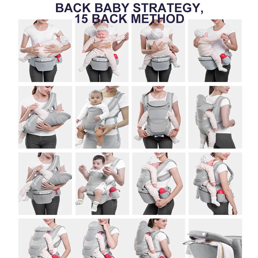 6 in 1 Convertible Baby Carrier with Hip Seat X798424