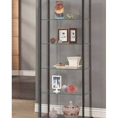Black Glass Curio Cabinet T118512