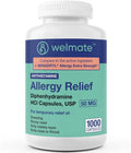Diphenhydramine 50 mg 1000 Count Capsules Antihistamine E79256