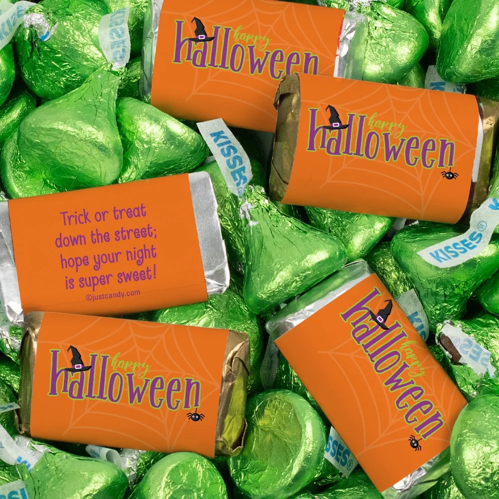 131 Pcs Halloween Candy Party Favors Chocolate & Kisses N949