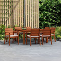 9-Piece Square Solid Wood Patio Dining Set G51767