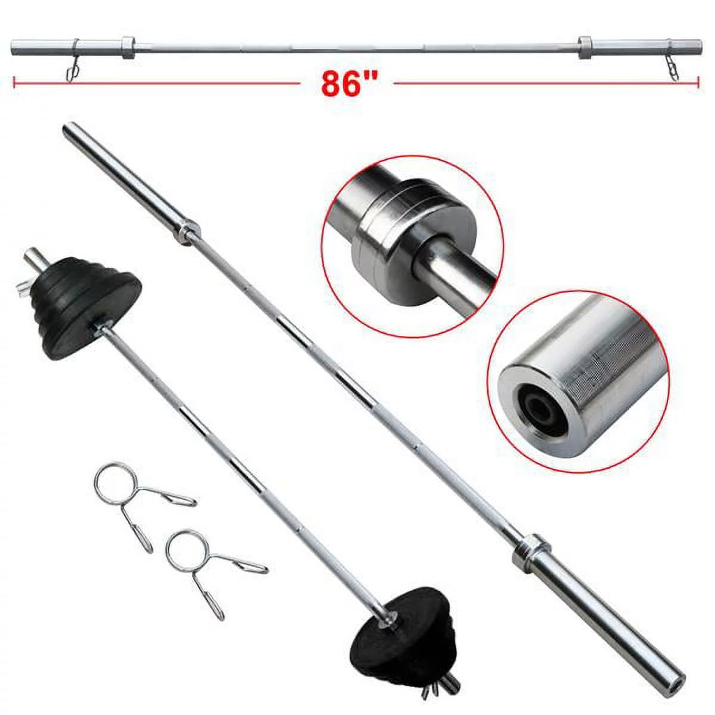 7ft Chrome Olympic Barbell Bar T54477
