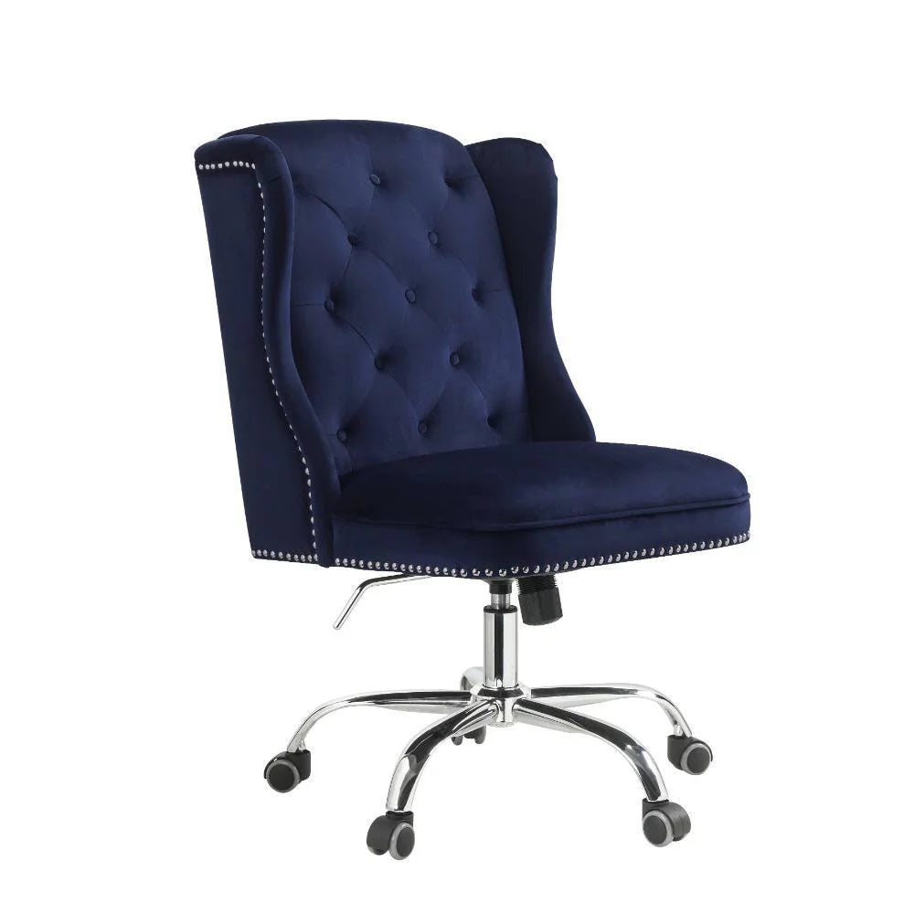 Midnight Blue Velvet Office Chair N179166