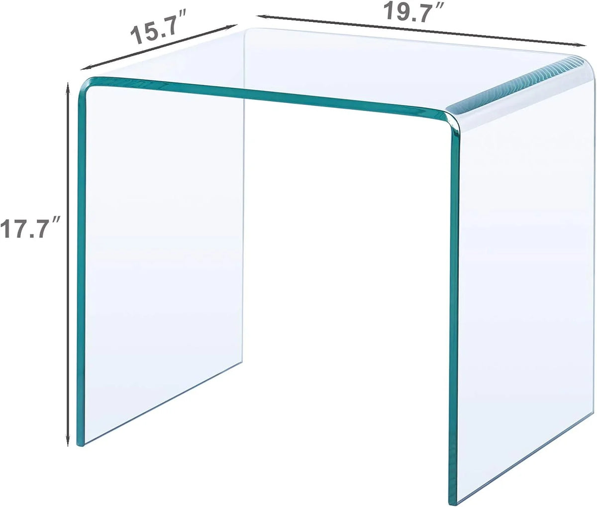 Glass End Side Table Nightstand Bedside Table Coffee Table L44685
