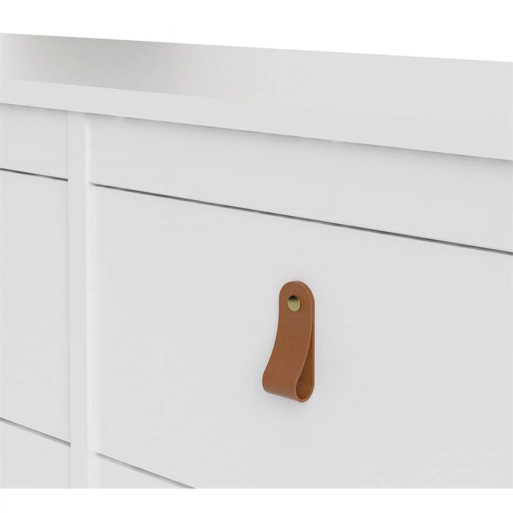 White 8 Drawer Engineered Wood Dresser V585523