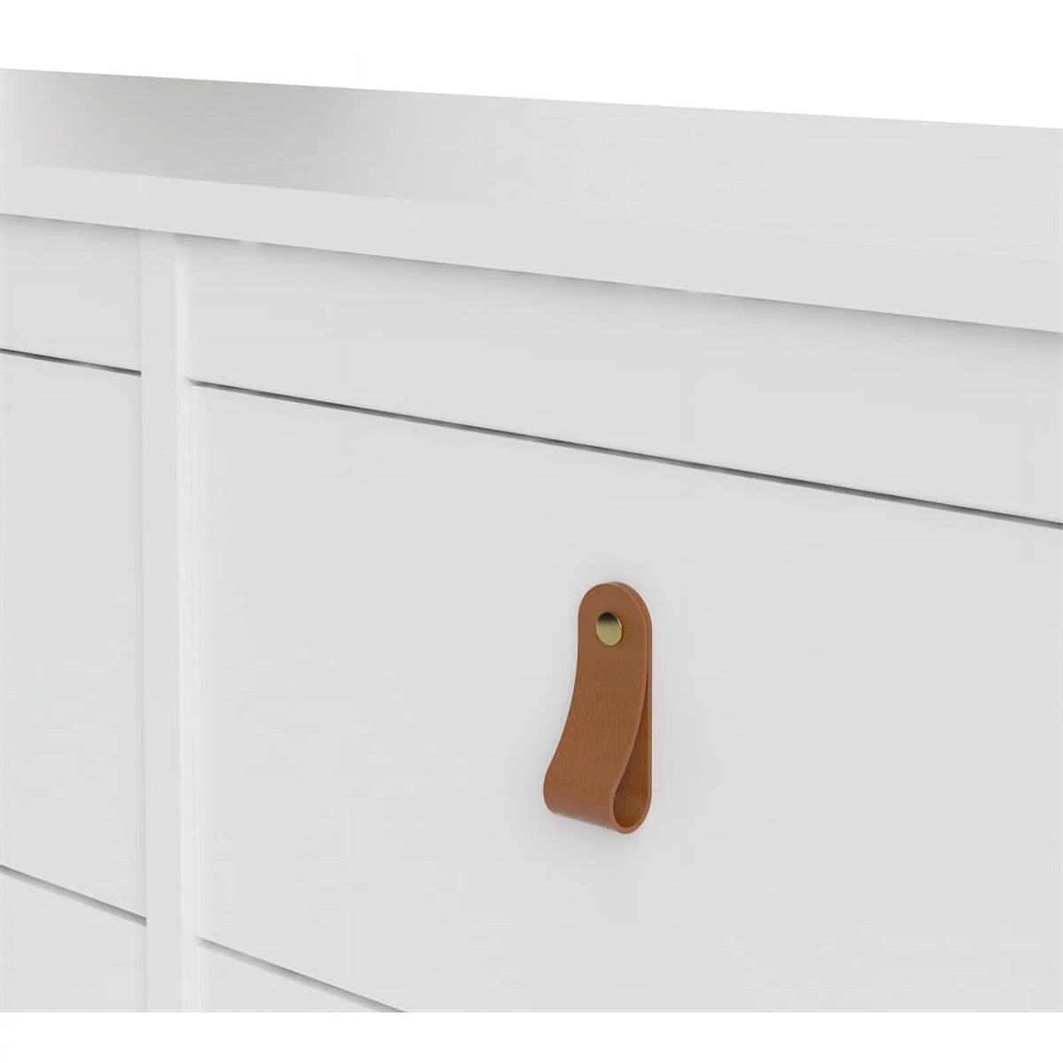 White 8 Drawer Engineered Wood Dresser V585523