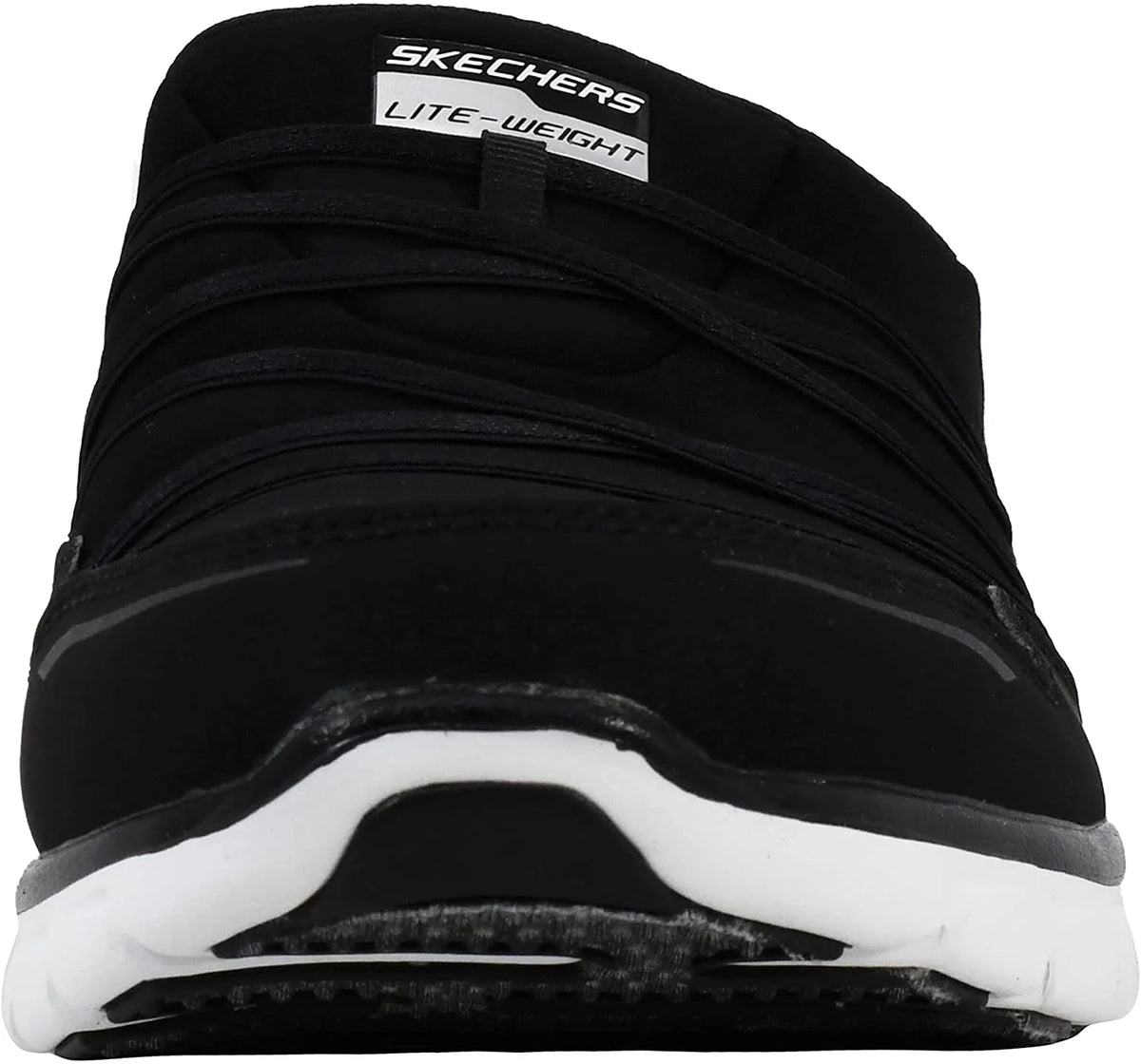 Black/White Slip-On Mule P630540