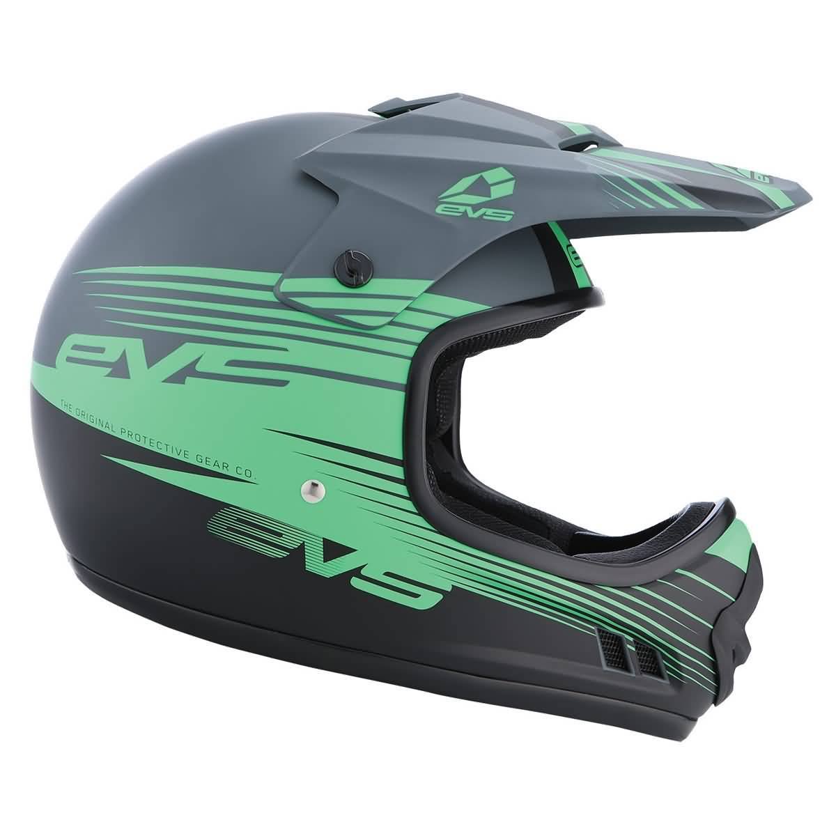 Matte Grey/Green/Black Youth Helmet O874759