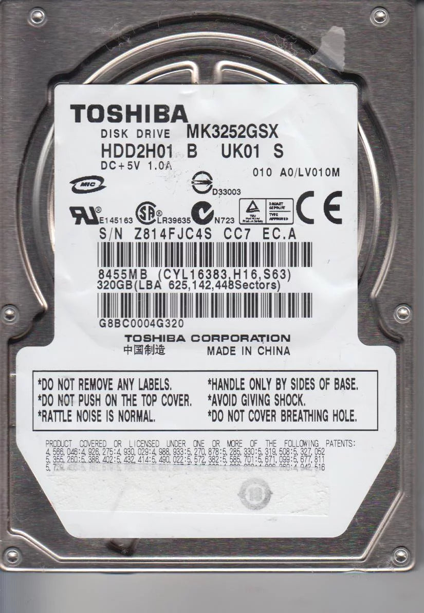 320GB SATA 2.5 Hard Drive X676