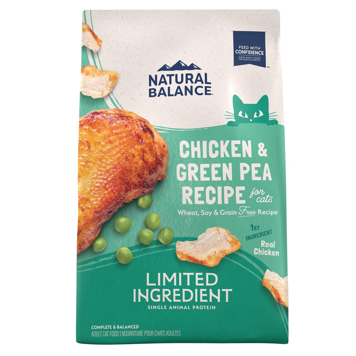 Chicken & Green Pea Recipe Grain-Free Dry Cat Food K75753