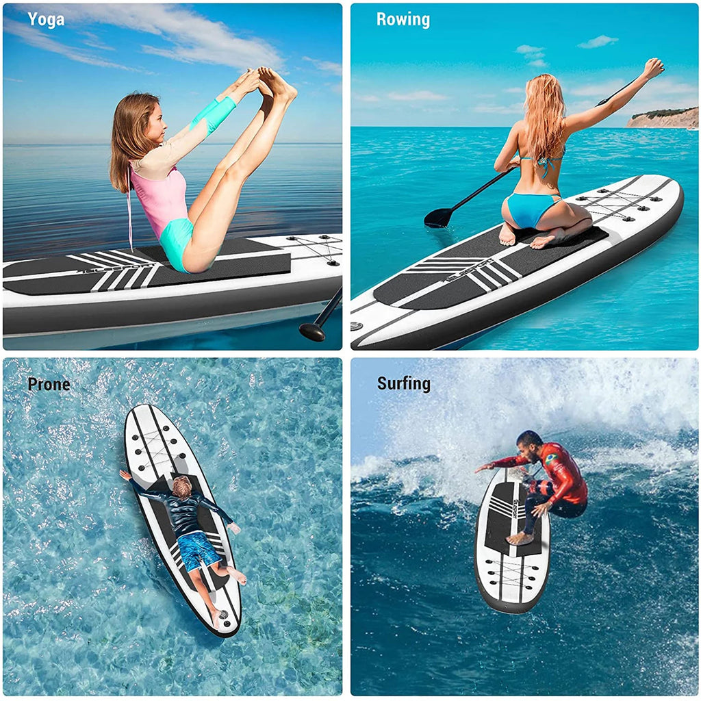 Black Inflatable Paddleboard with Accessories J612