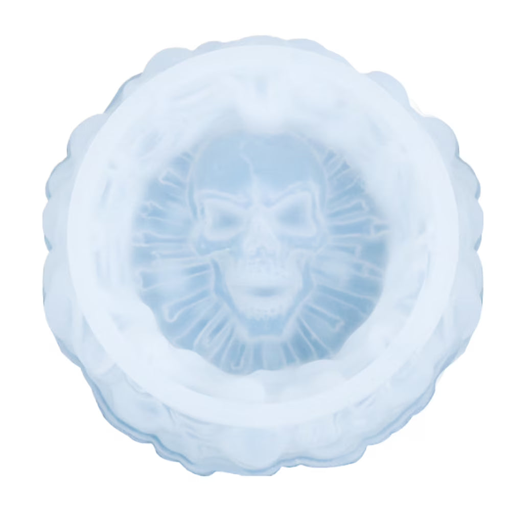 White Silica Gel Skull Ashtray Mold G5055