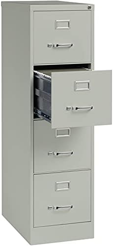 4 Drawer Light Gray Filing Cabinet U525