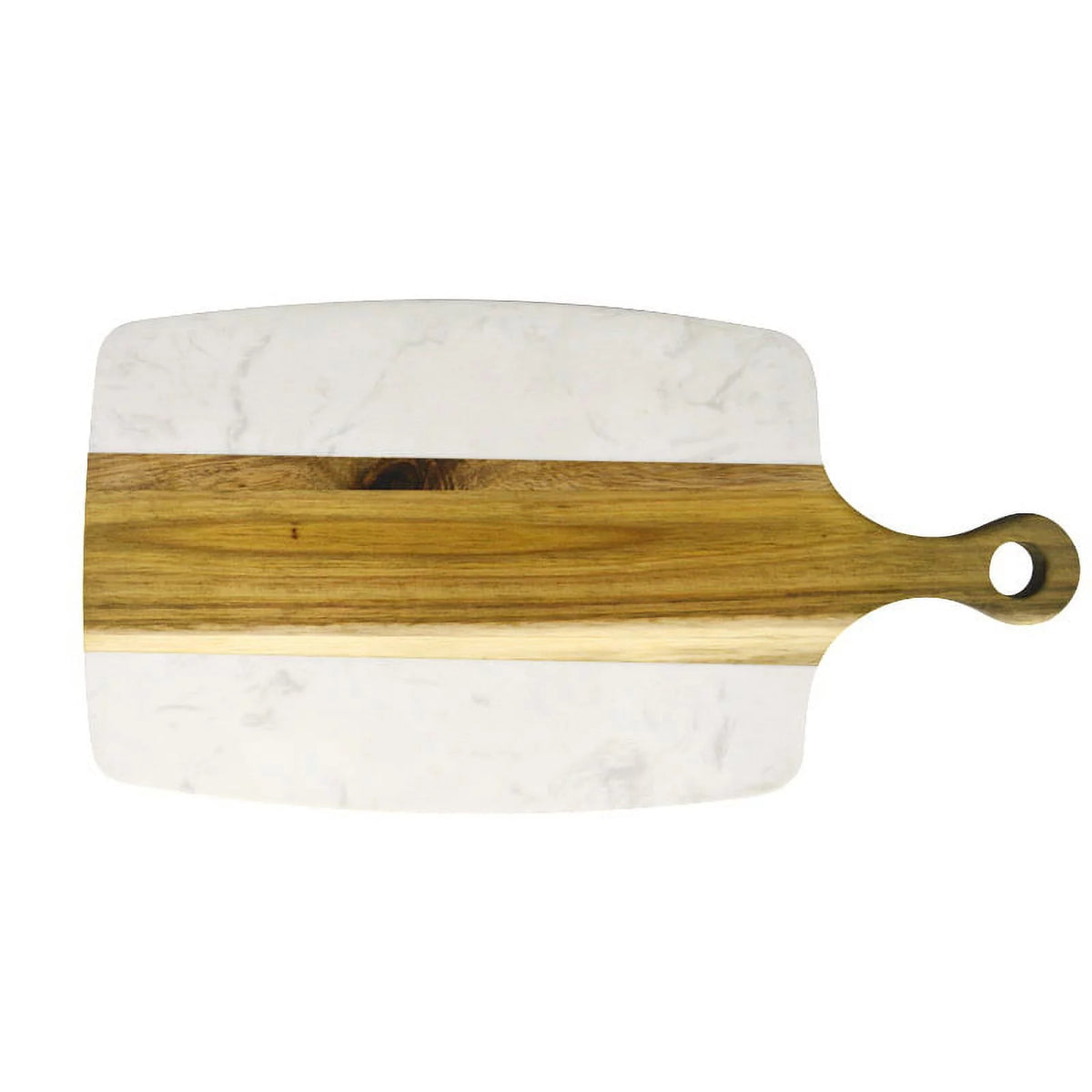Acacia Wood and Marble Cheese Board with Handle V36397