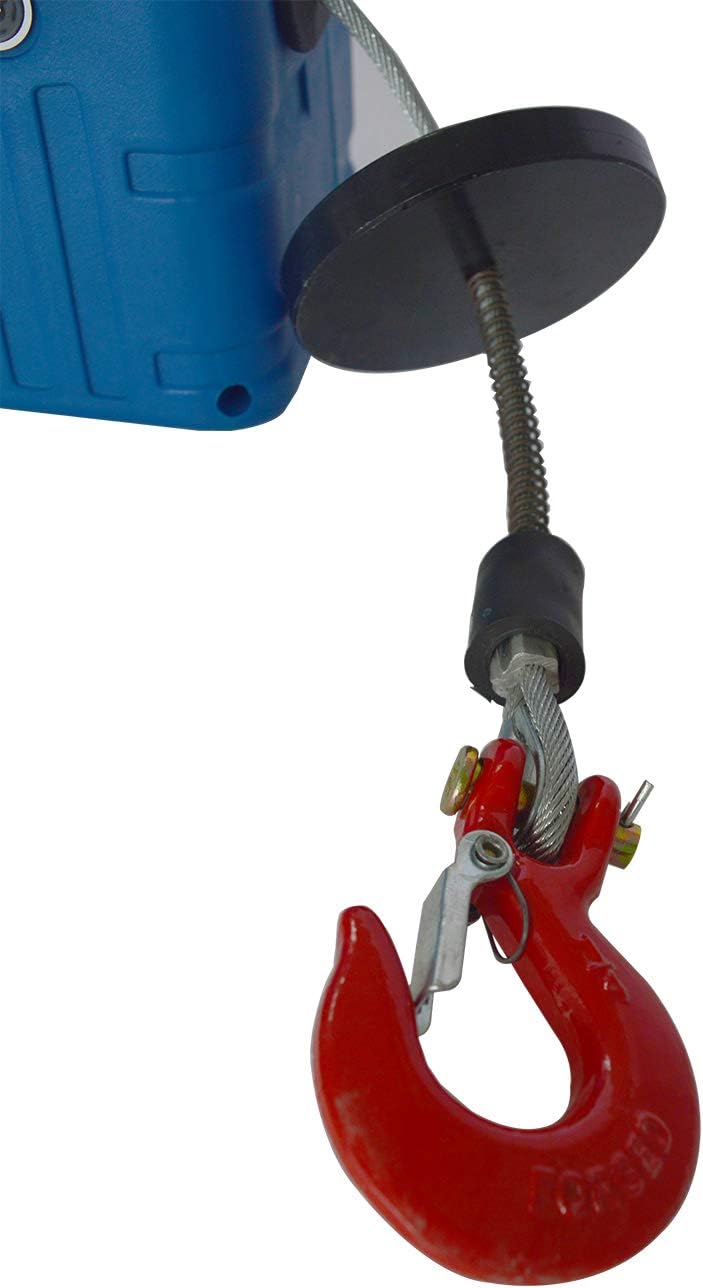 Electric Hoist Crane 992 Lb Capacity 25 Ft Wire Cable 110V Overhead Lift N2162