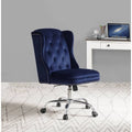 Midnight Blue Velvet Office Chair N179166