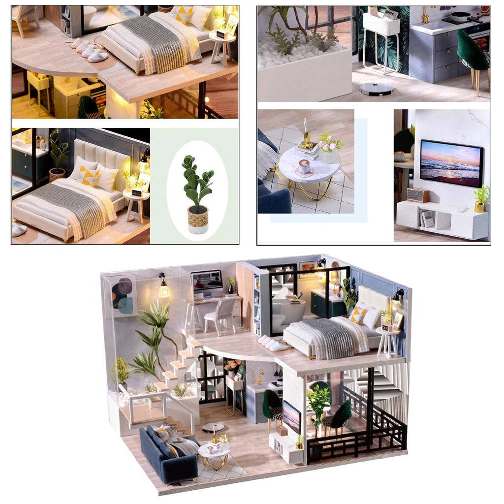 Dollhouse Building Toys with Furniture Accessories B7209
