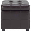 Rustic Flip Top Square Tufted Ottoman Y292106