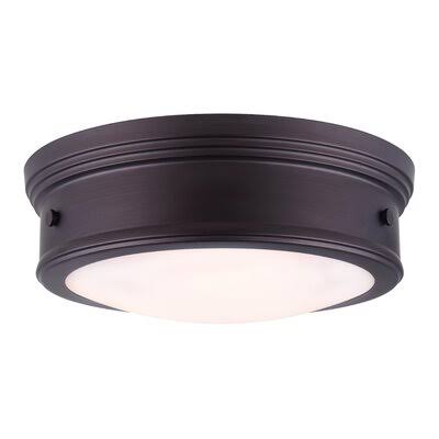 2-Light Flush Mount Oil Rubbed Bronze Y763