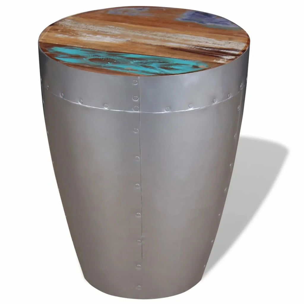 Aviator Stool Solid Reclaimed Wood E86157