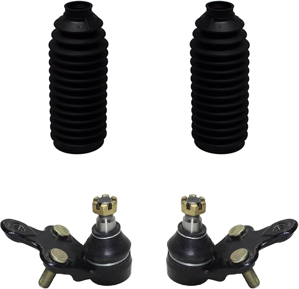 Front Lower Ball Joints + Tie Rods w/Boots + Sway Bars 10pc Set P191744