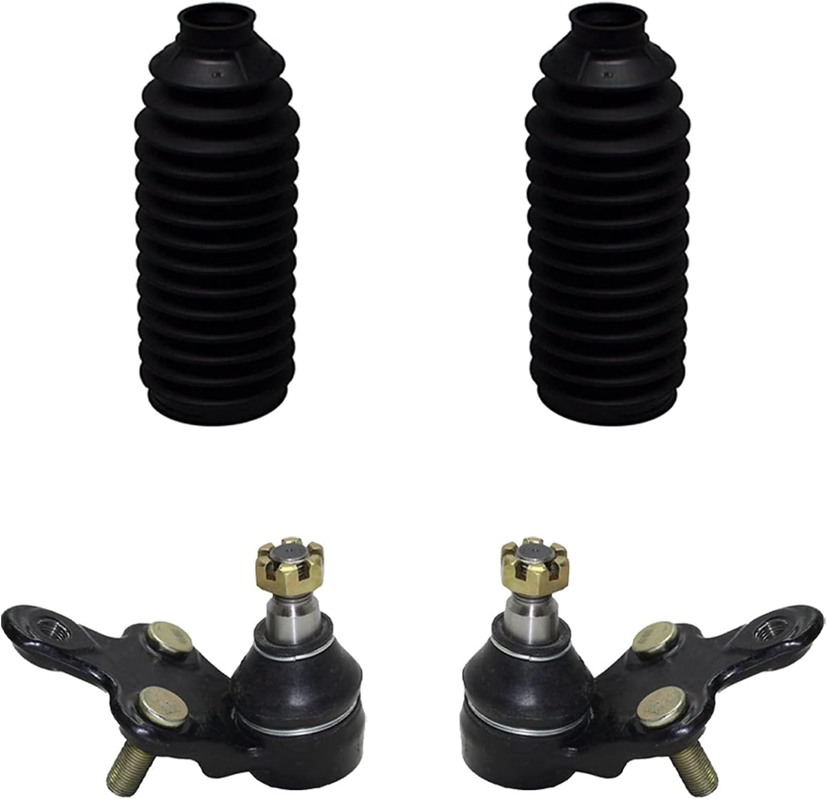 Front Lower Ball Joints + Tie Rods w/Boots + Sway Bars 10pc Set P191744