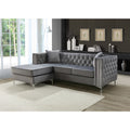 Gray Sofa Chaise Y44171