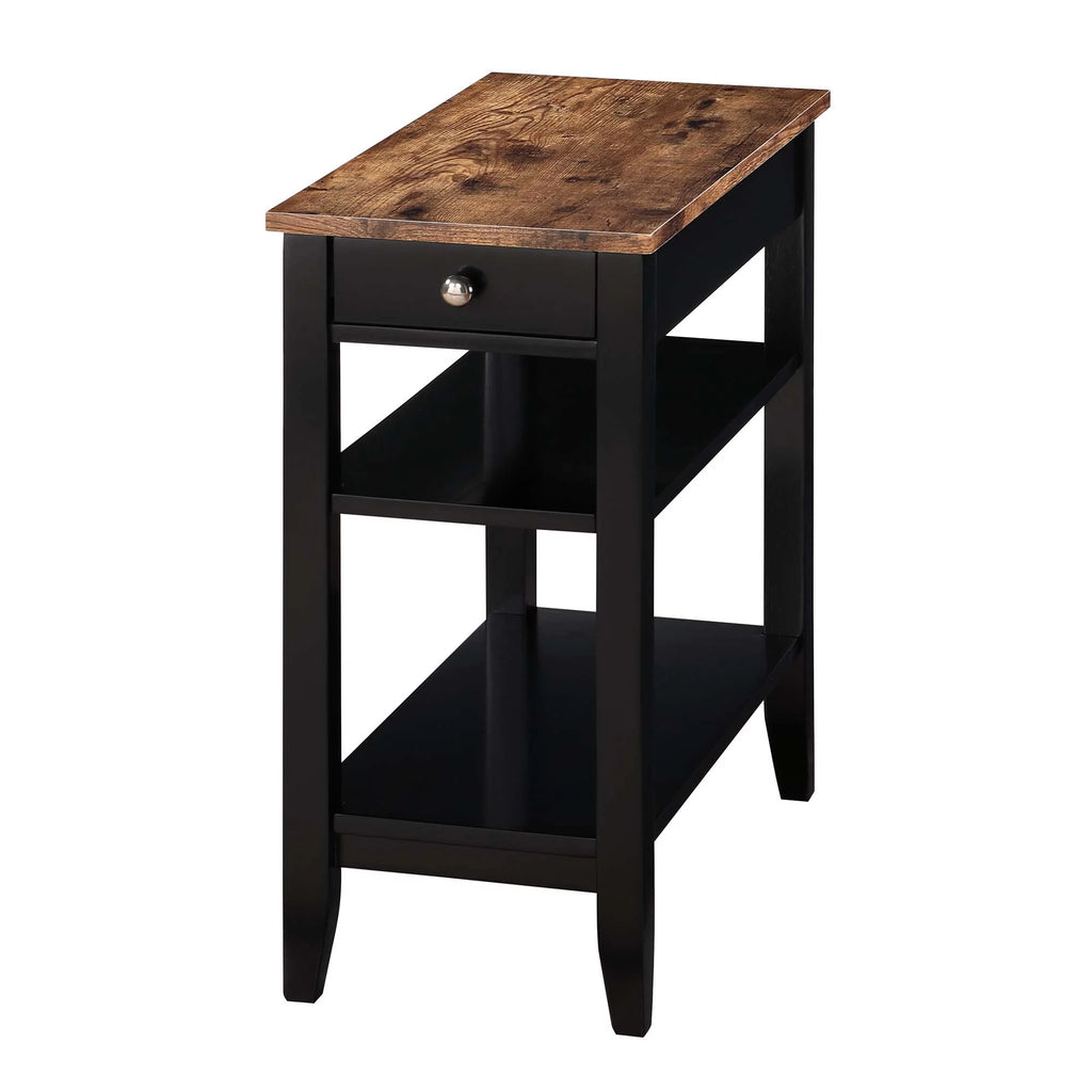 1 Drawer End Table with Shelves W240