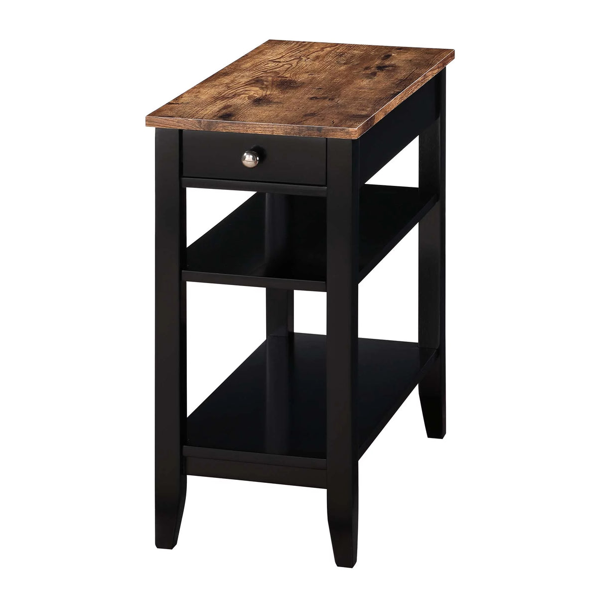 1 Drawer End Table with Shelves W240