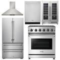 30 Gas Range, Range Hood, Refrigerator, Dishwasher, Wine Cooler Z346