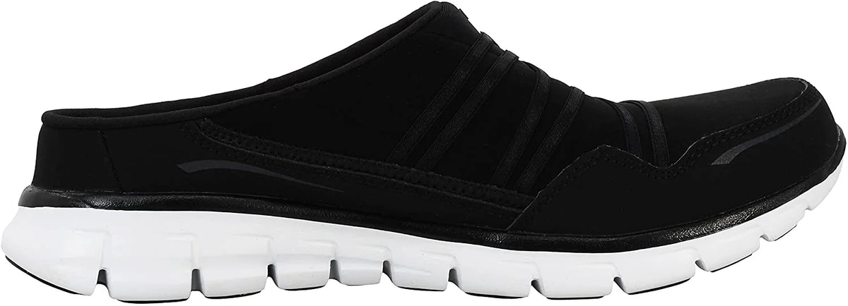 Black/White Slip-On Mule P630540