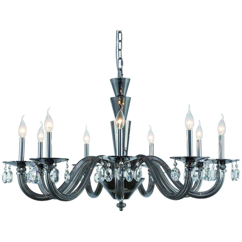 Satin Nickel 6 Light Chandelier S663