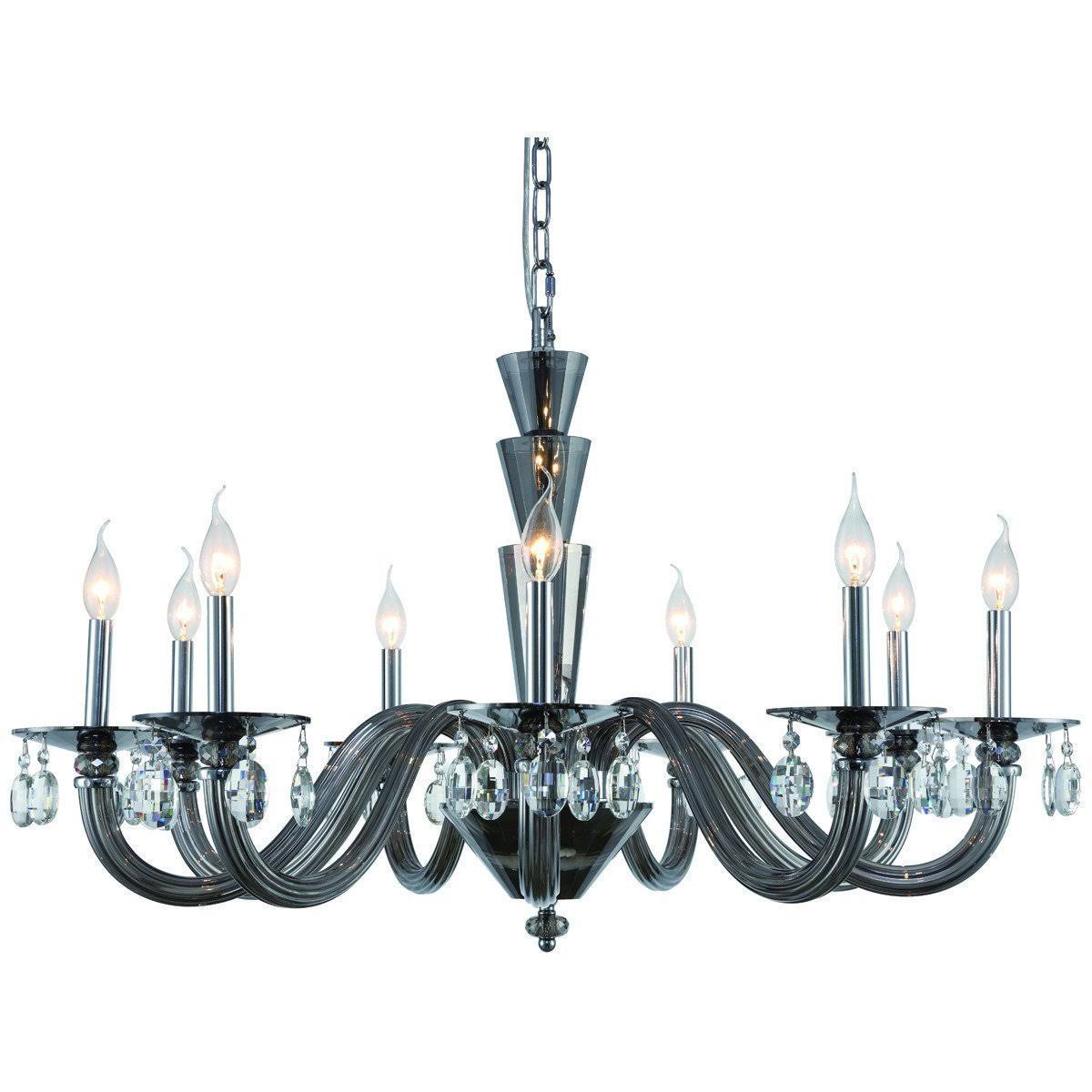 Satin Nickel 6 Light Chandelier S663