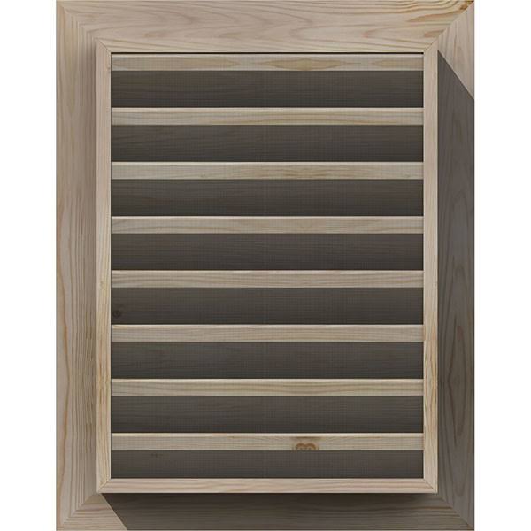14-in W x 16-in H Vertical Gable Vent Unfinished Smooth Pine R37704