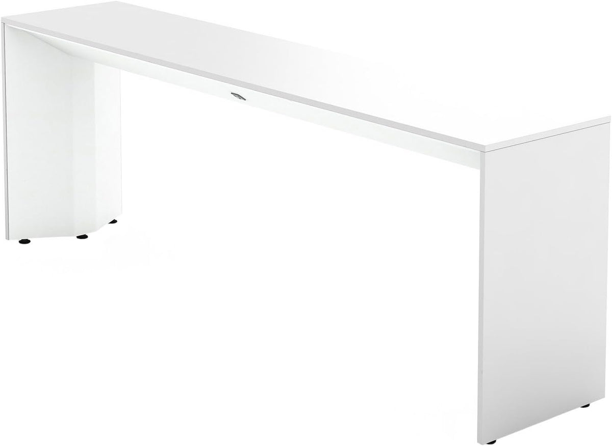 Slim Table with Arctic White Finish E4051