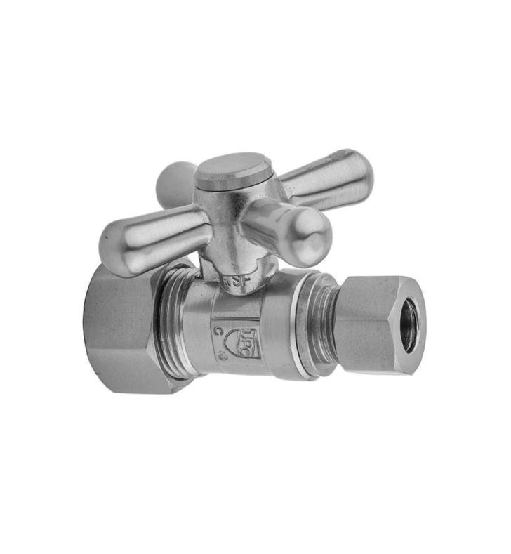 Polished Brass Compression Valve with Square Lever Handle Q337614