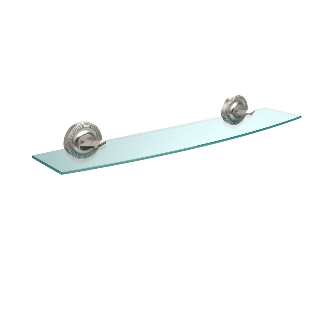 24 inch Glass Shelf Satin Nickel F95178