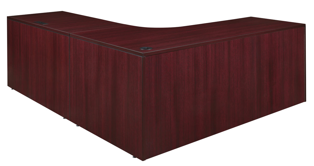 71 in. Mahogany Corner Credenza Shell with Return Shell F1998